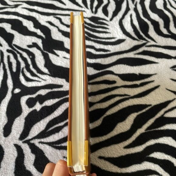 Martha Stewart brown faux leather hard cover spiral stitched notebook journal - Picture 6 of 10